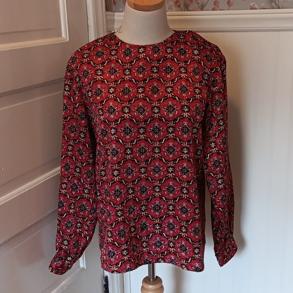 Vintage Worthington 8P polyester blouse - Picture 1 of 2